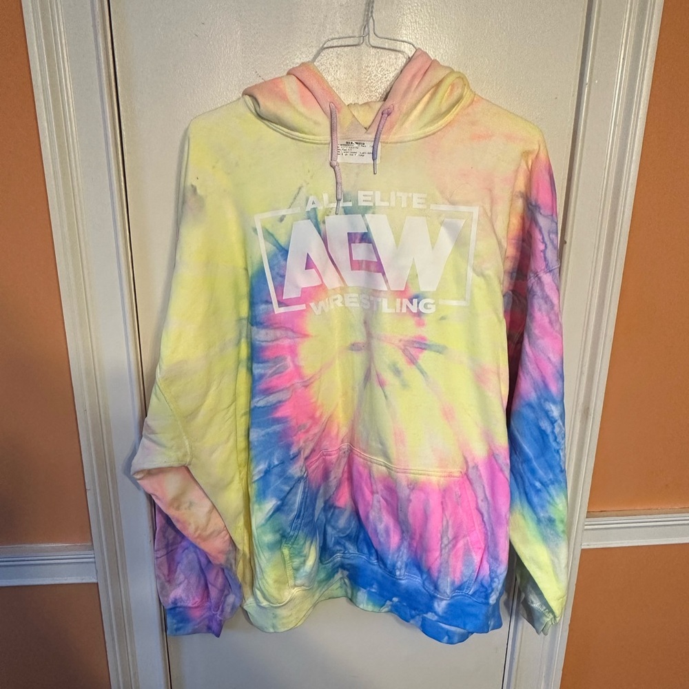 AEW OOAK Tie Dye limited release sweatshirt 3xl